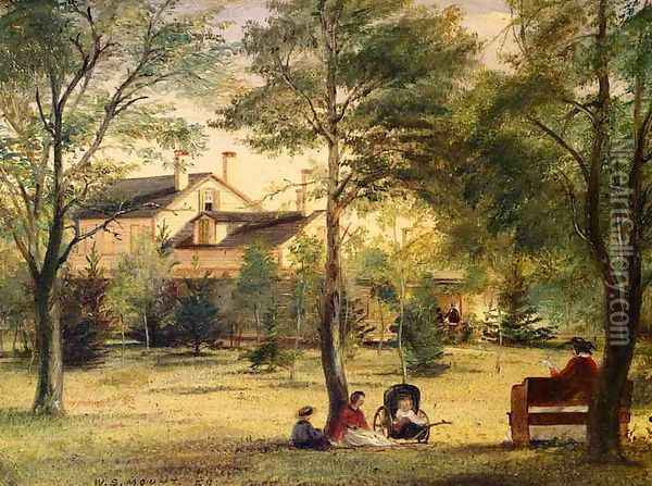 The Residence of the Honorable William H. Ludlow Oil Painting - William Sidney Mount