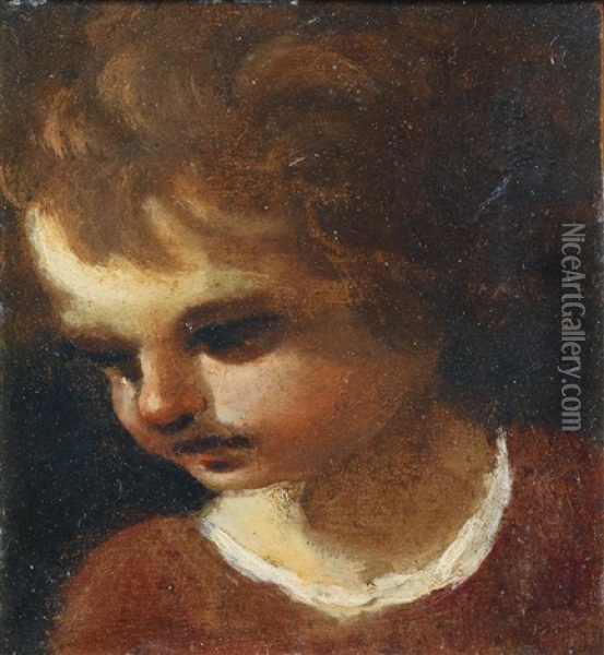 Study For A Child Oil Painting -  Guercino
