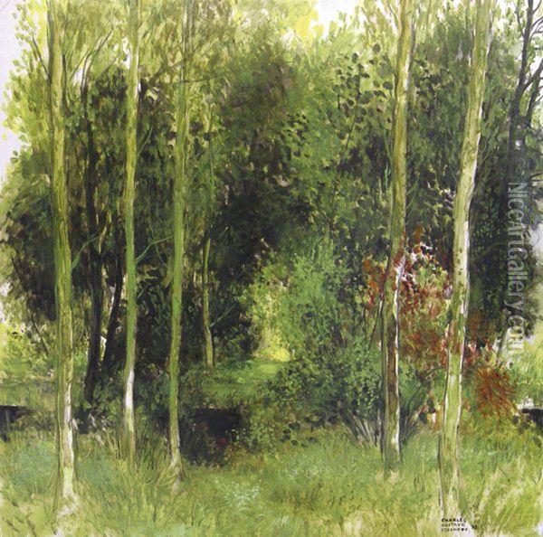 Waldinneres Oil Painting - Gustave Charles Descostils