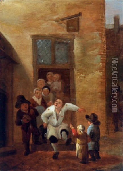 Der Gaukler Oil Painting - Pieter de Bloot