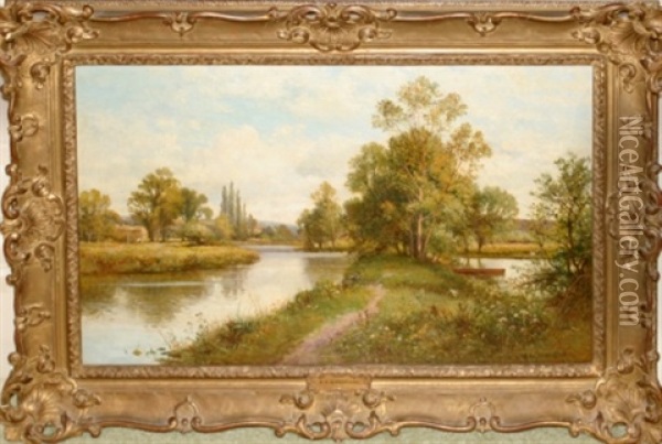 Where Rivers Meet Oil Painting - Alfred Glendening Jr.