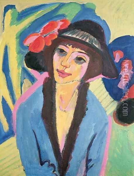 Portrait of Gerda Oil Painting - Ernst Ludwig Kirchner