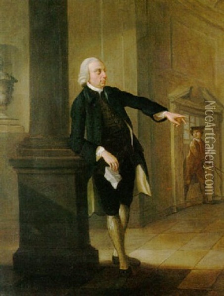 Portrait Of A Gentleman Oil Painting - Edward Haytley