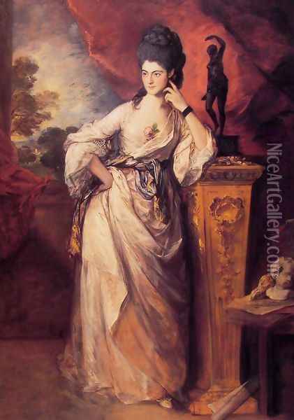 Lady Ligonier Oil Painting - Thomas Gainsborough