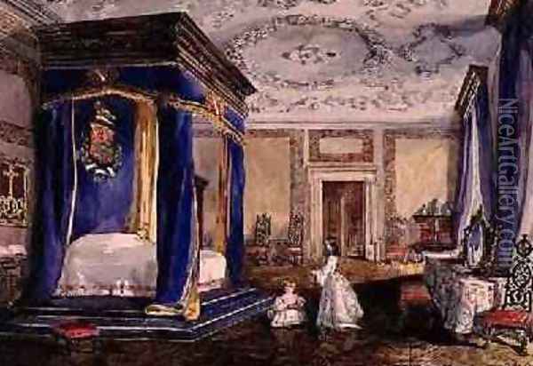 Bedroom in Corley Castle Carlisle Oil Painting - Rebecca Dulcibella Orpen