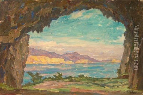 Capri Grotte Oil Painting - Hans Unger