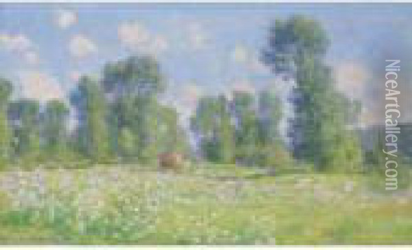 Effet De Printemps A Giverny Oil Painting - Claude Oscar Monet