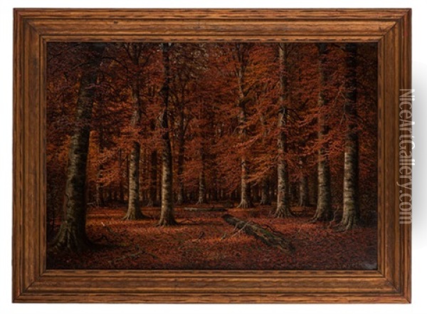 Autumn Landscape Oil Painting - William Mckendree Snyder