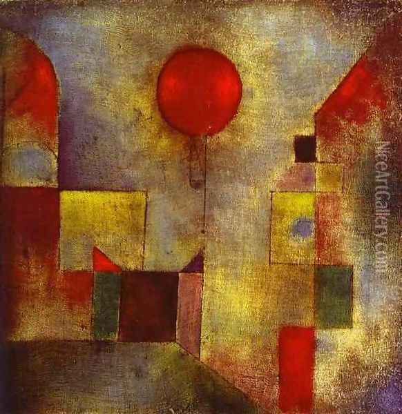 Red Balloon Oil Painting - Paul Klee