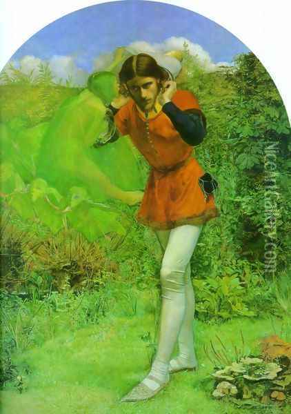Ferdinand Lured by Ariel Oil Painting - Sir John Everett Millais