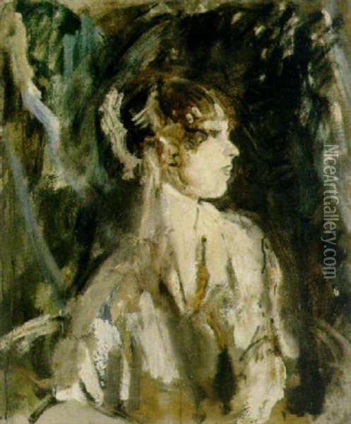 Lydia Lopokova In Spanish Costume Oil Painting - Arthur Ambrose McEvoy