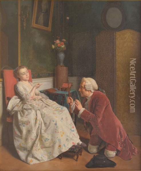 La Supplique Oil Painting - Jean Alphonse Roehn