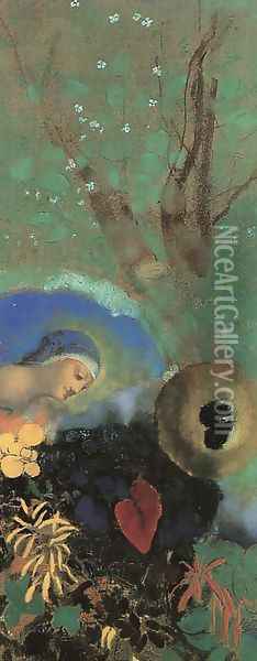 Homage to Leonardo da Vinci 1908 Oil Painting - Odilon Redon