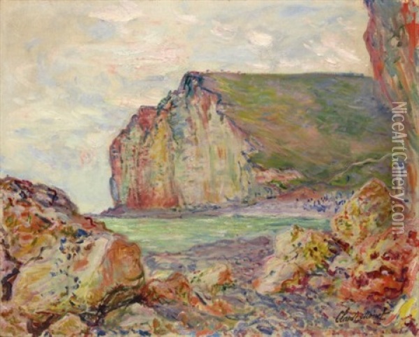 Falaises Des Petites-dalles Oil Painting - Claude Monet
