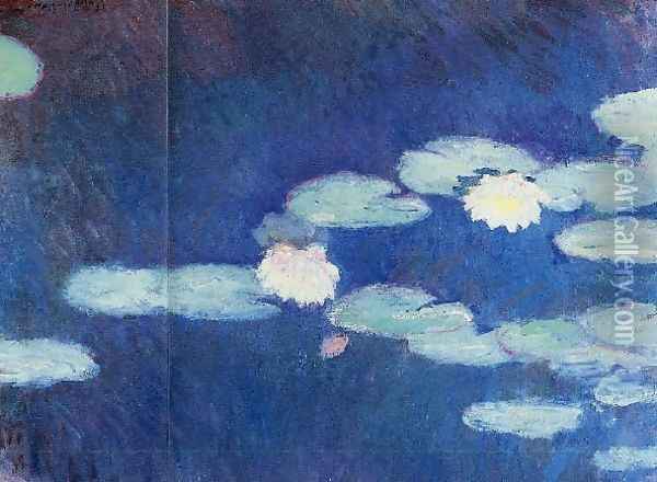 Water Lilies30 Oil Painting - Claude Oscar Monet