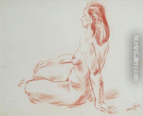 Desnudo Femenino Oil Painting - Antonio Costa