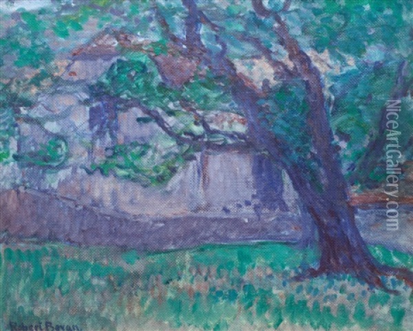 Leaning Tree Oil Painting - Robert Polhill Bevan