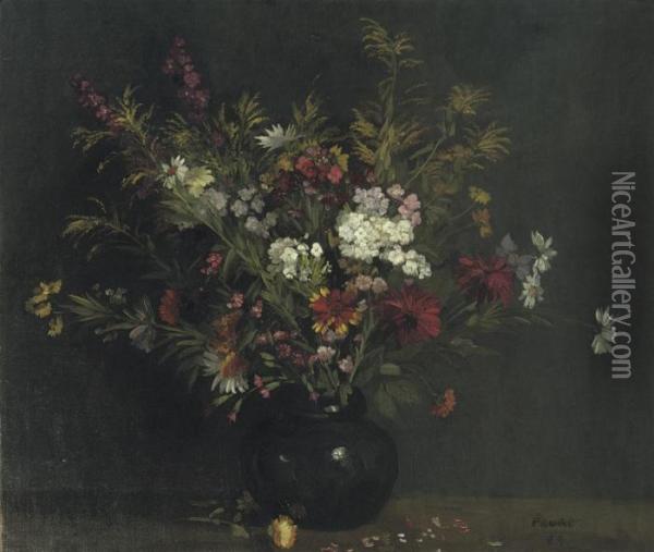 A Summer Bouquet Oil Painting - Amandus Faure