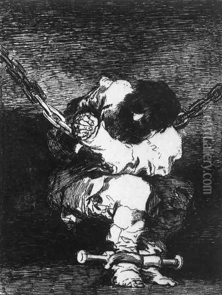 The Captivity is as Barbarous as the Crime Oil Painting - Francisco De Goya y Lucientes