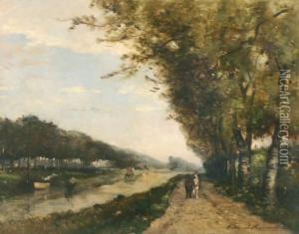 Le Chemin De Halage Oil Painting - Edmond Renault