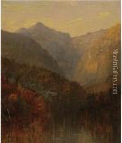 Mount Monroe, White Mountains, New Hampshire Oil Painting - Jasper Francis Cropsey