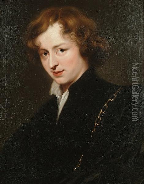 A Self Portrait Of The Artist Oil Painting - Sir Anthony Van Dyck
