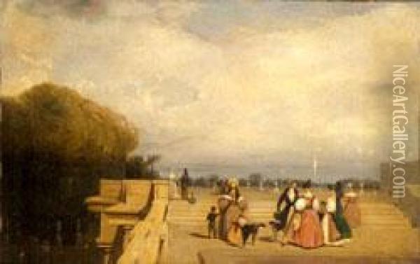 Versailles Oil Painting - Richard Parkes Bonington