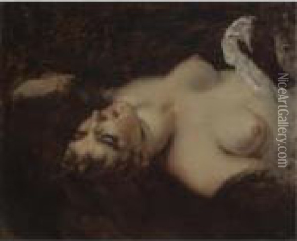 Femme Nue Oil Painting - Gustave Courbet