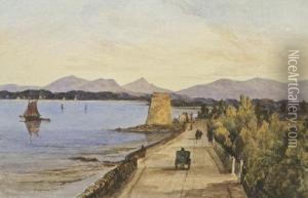 Near Sandymount, Dublin Oil Painting - Thomas Lindsay