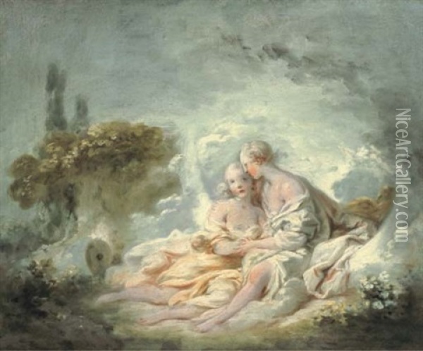 Jupiter And Callisto Oil Painting - Jean-Honore Fragonard