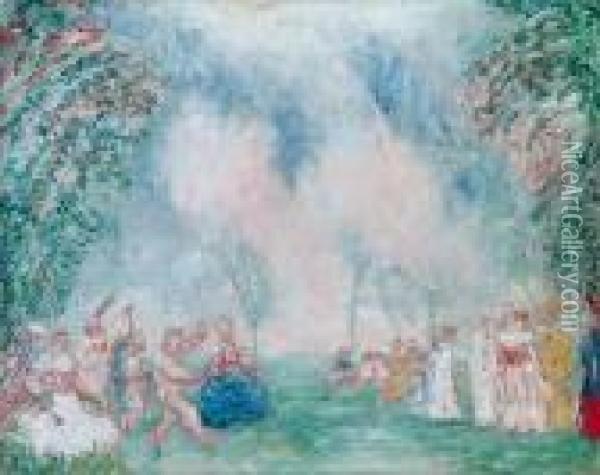 Jardin D'amour Oil Painting - James Ensor