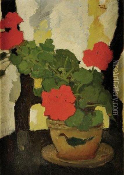 Le Bouquet Oil Painting - Nicolae Tonitza
