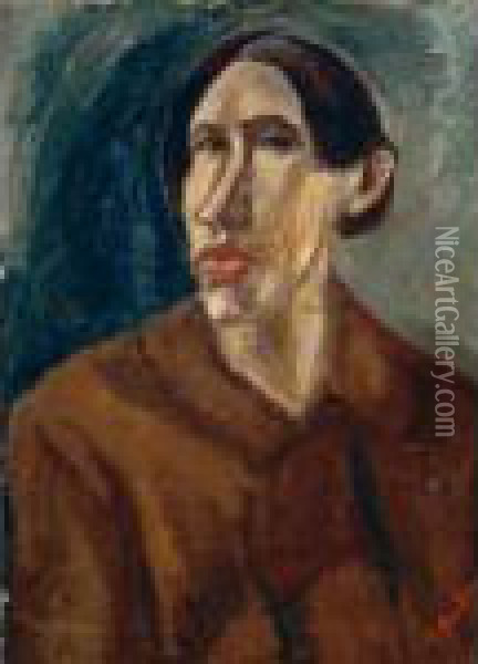 Self Portrait Oil Painting - Chaim Soutine