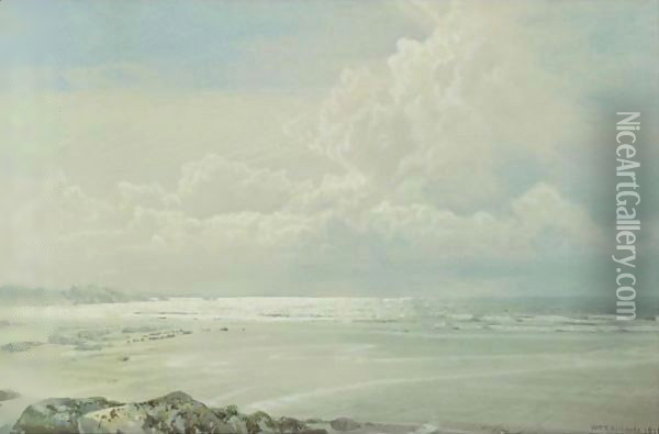 Coffins Beach, Cape Ann, Massachusetts Oil Painting - William Trost Richards