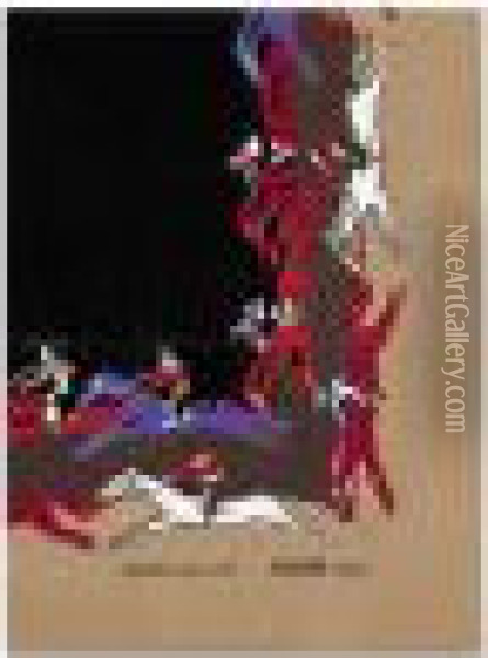Projet De Foulard Oil Painting - Raoul Dufy