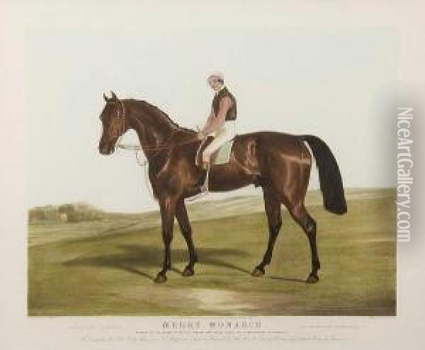 Merry Monarch: Winner Of The Derby Stakes Atepsom 1845 Oil Painting - Francis Calcraft Turner