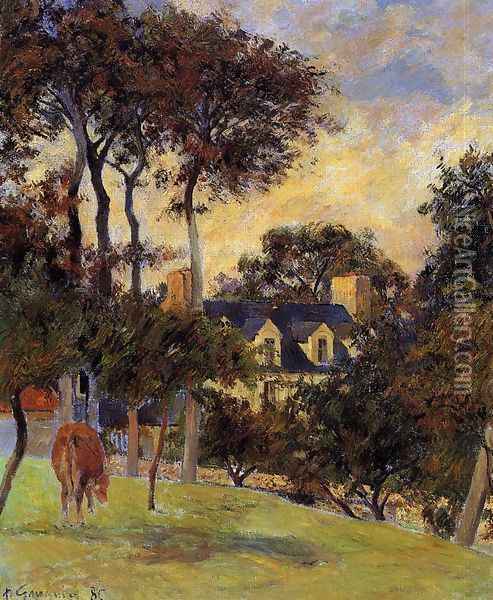 White House Oil Painting - Paul Gauguin