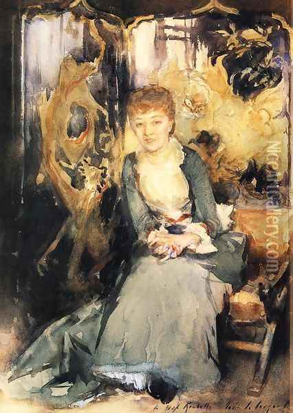 Henrietta Reubell Oil Painting - John Singer Sargent