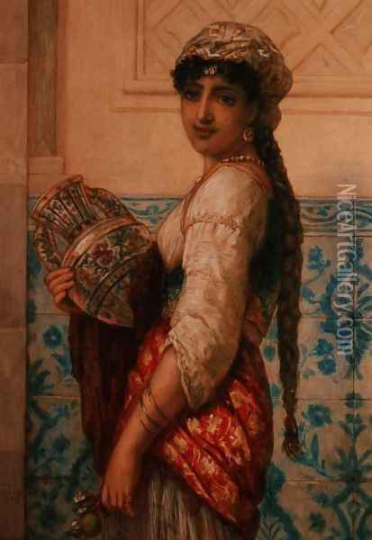 The Water Carrier Oil Painting - Auguste Jules Bouvier, N.W.S.
