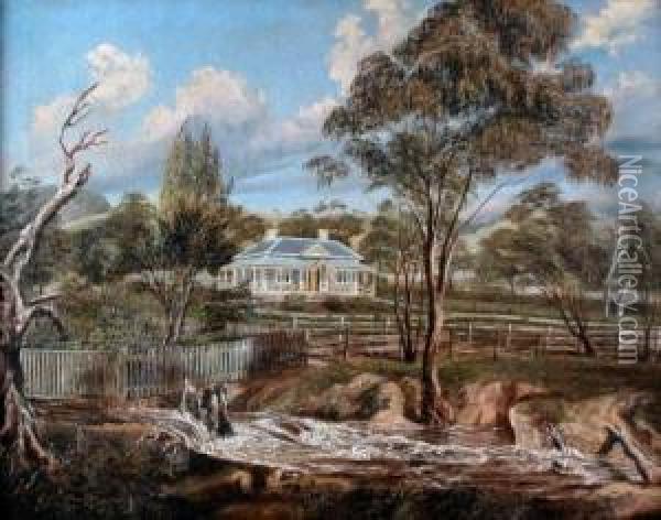 Homestead Oil Painting - James Shaw