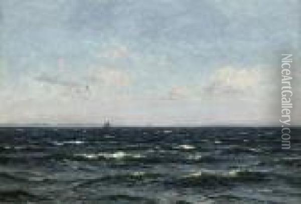 Sea Piece Oil Painting - Vilhelm Karl Ferd. Arnesen