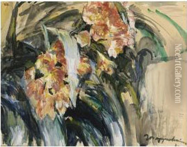Flower Still Life Oil Painting - Joszef, Josef Pandur