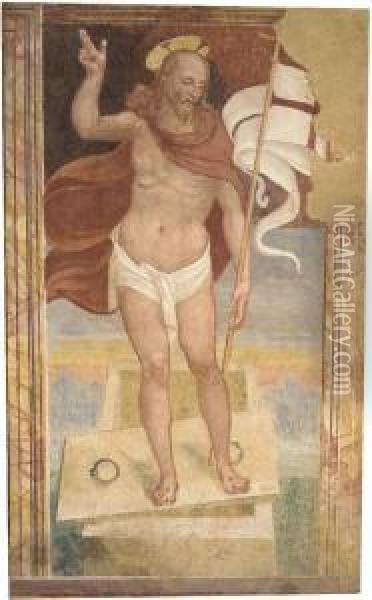 The Resurrection Oil Painting - Giov. Ant.De'Sacchis Pordenone