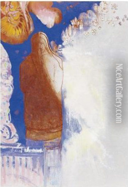 Le Saint Oil Painting - Odilon Redon