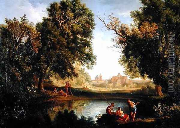 Classical Landscape (2) Oil Painting - Jan Frans Van Bloemen (Orizzonte)