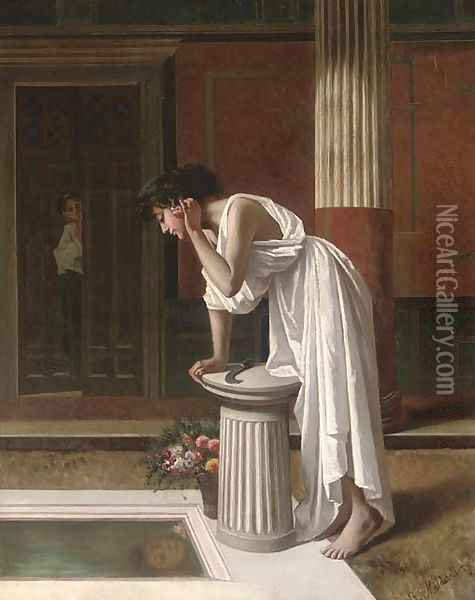 An allegory of vanity Oil Painting - Federico Maldarelli