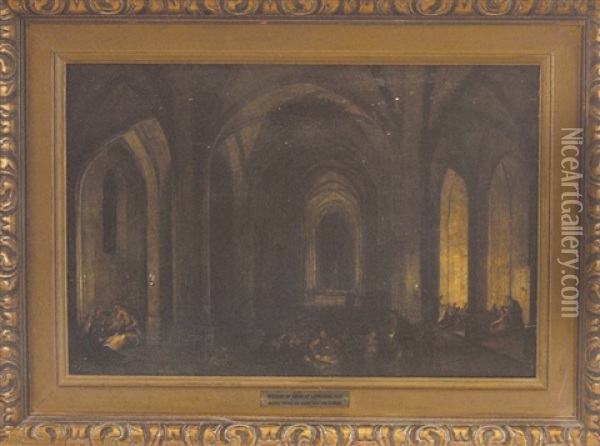 Interior Of Antwerp Cathedral Oil Painting - Peeter Neeffs the Elder