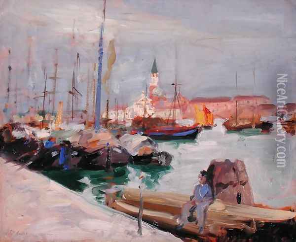 Venice, c.1910 Oil Painting - Francis Campbell Boileau Cadell