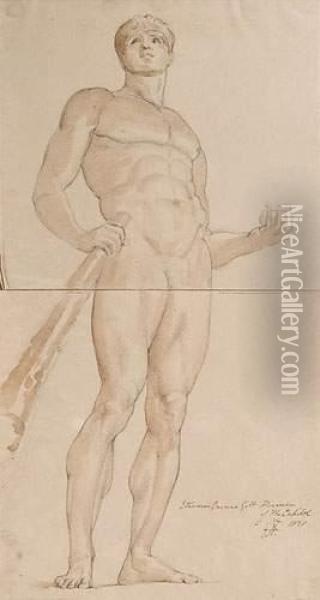 Hercule Du Capitole Oil Painting - Sir George Hayter