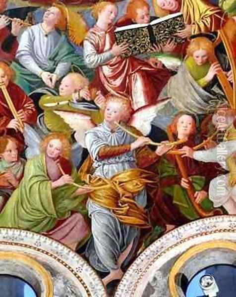 The Concert of Angels 17 Oil Painting - Gaudenzio Ferrari